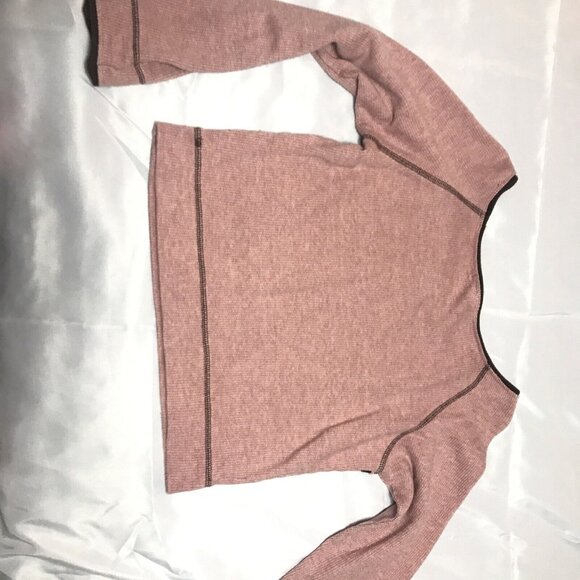 Be Right Back Junior Medium Women’s Dusty Pink Crop Sweatshirt 07 Graphics - Picture 7 of 12